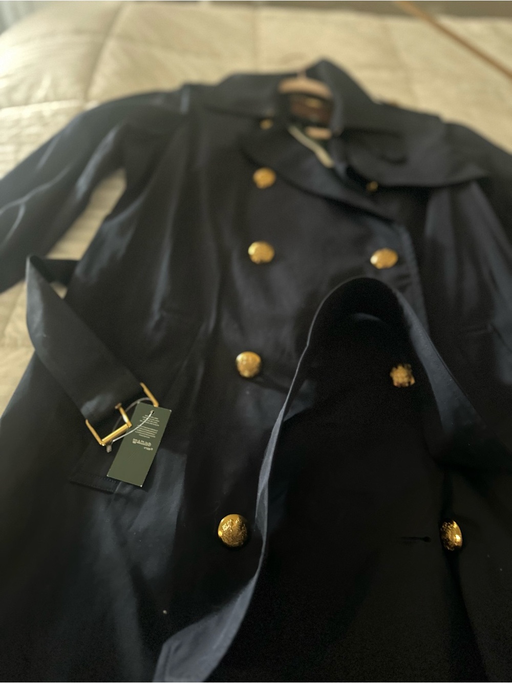 Ralph Lauren navy blue Double-Breasted with Gold Buttons